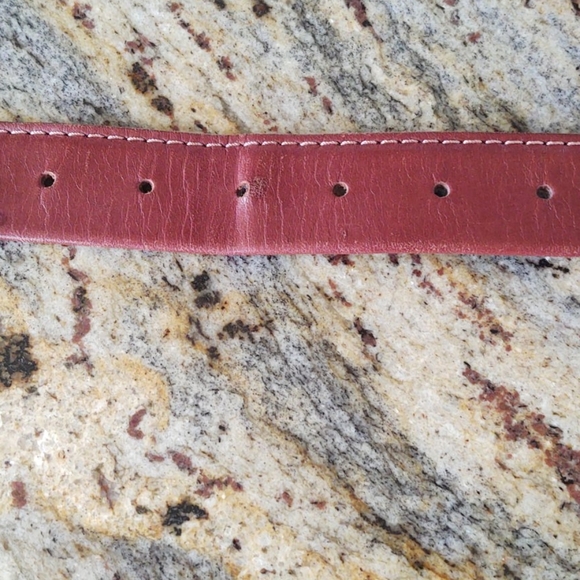BACHRACH brown leather belt - Picture 6 of 9